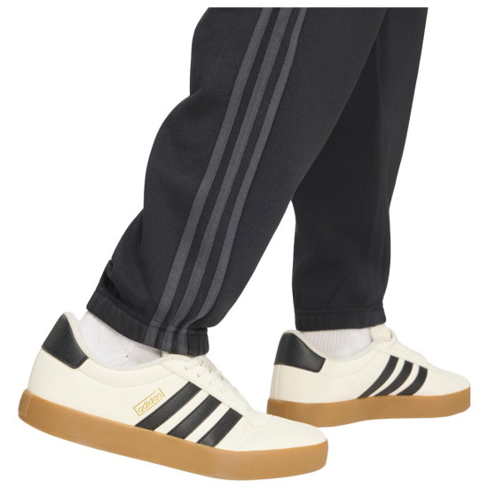 Adidas Ανδρικό παντελόνι φόρμας Essentials 3-Stripes Fleece Tapered-Cuffed Pants